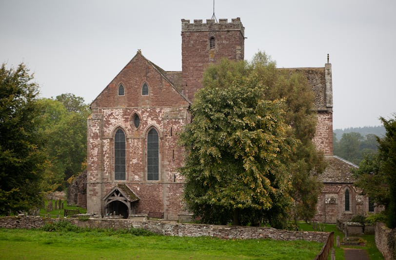 View from South, Dore Abbey - Abbey Dore, England