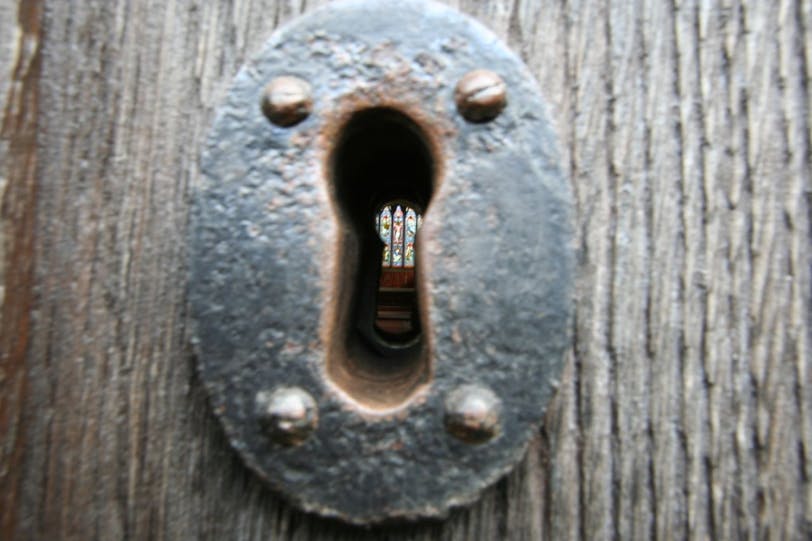 East Window Through the Keyhole