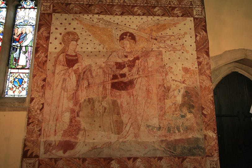 st michael with his scales