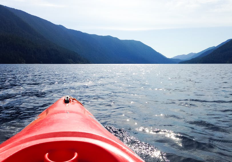 Kayaking on Lake Crescent