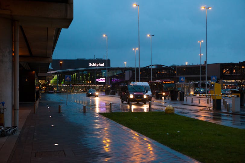 Airport Exterior at Dusk