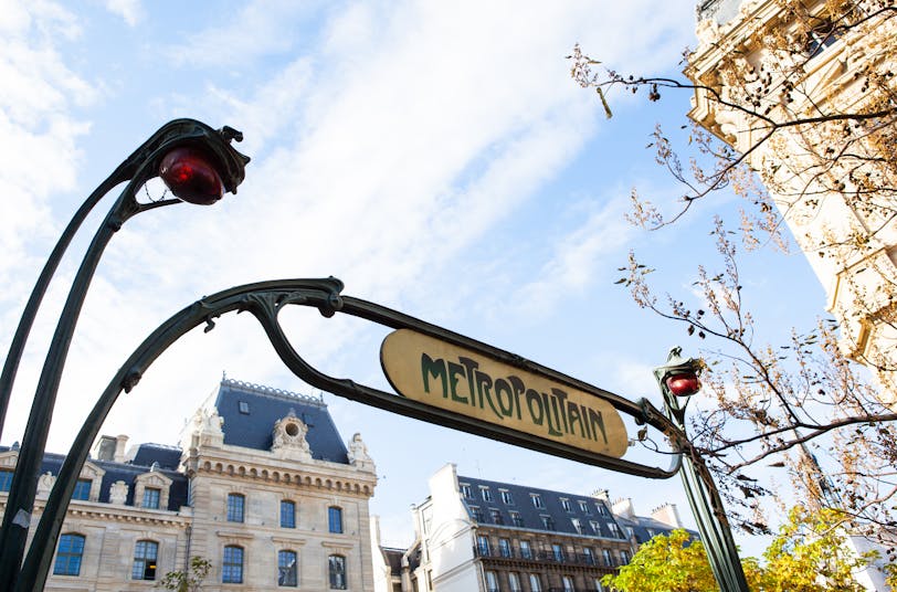 Art Nouveau Metro Sign