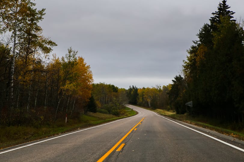 Autumn Highway, Lake Itasca, Minnesota