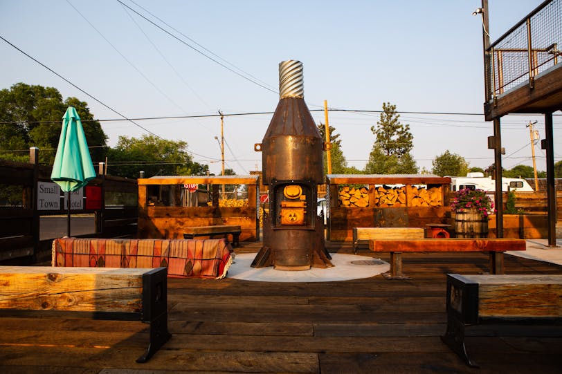 Historic Central Hotel: Patio - Burns, Oregon