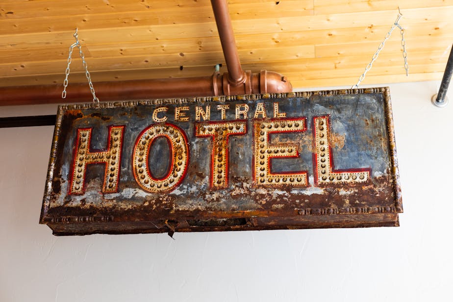 Central Hotel Sign - Burns, Oregon