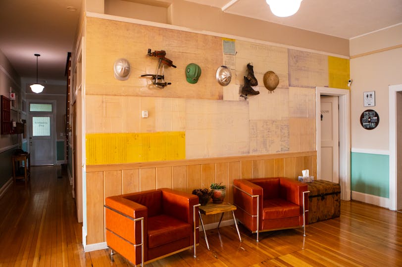 Interior with Le Corbusier chairs, Hines, Oregon