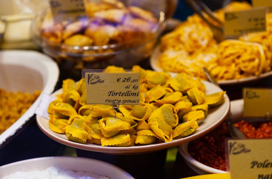 Fresh Handmade Tortellini, Bologna, Italy