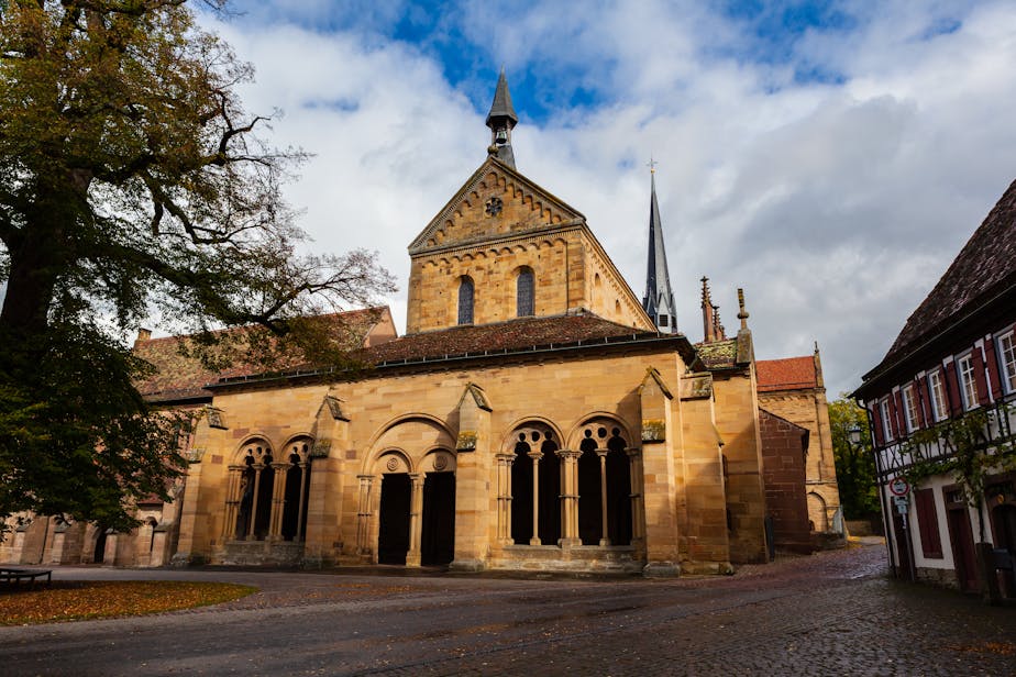 Church from West with Paradise, Maulbronn Monastery, Germany