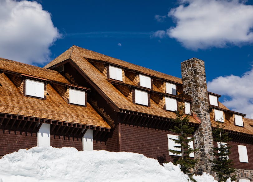 Crater Lake Lodge in Early Spring