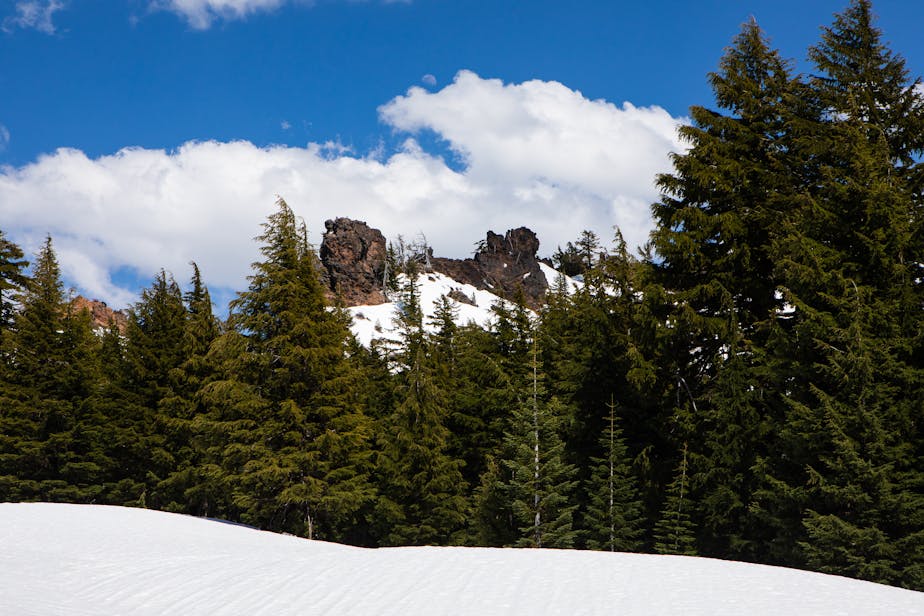 Snow on Mount Mazama, Oregon