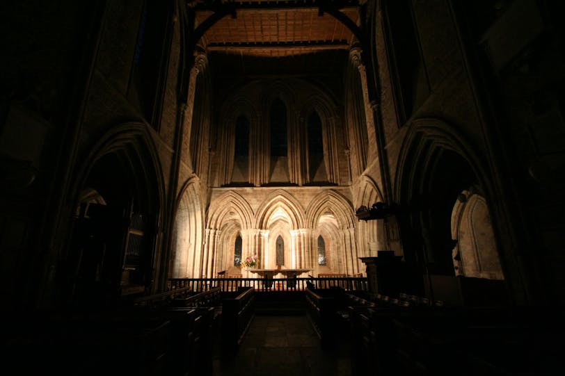 Chancel by Night - Abbey Dore