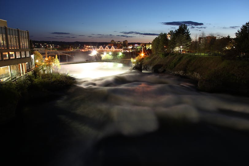 Spokane Falls by Night