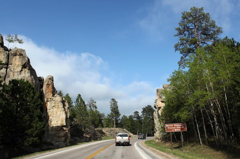 Approaching Mount Rushmore