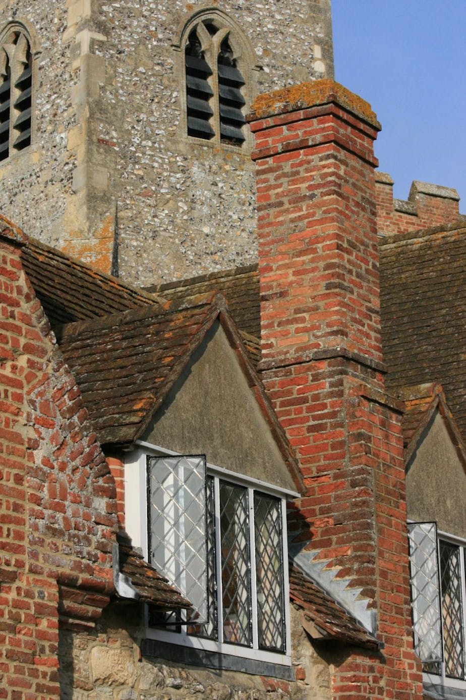 almshouses and church