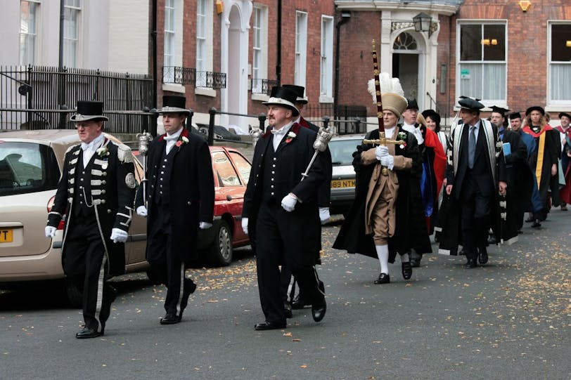 worcester university procession