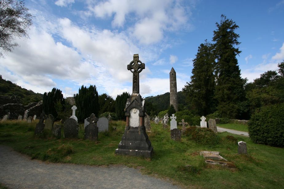 cemetery and round tower