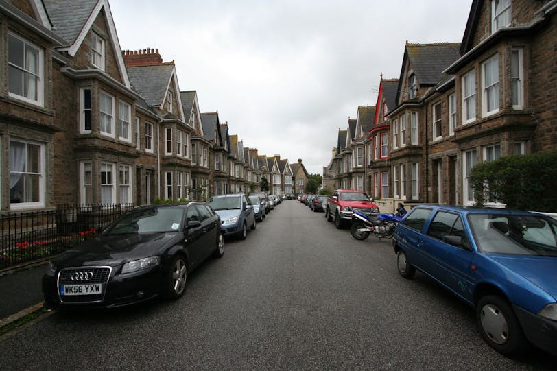 street with our b&b, penzance