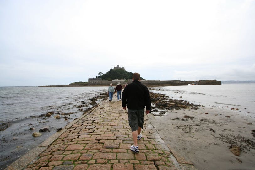 walking to st michael's mount