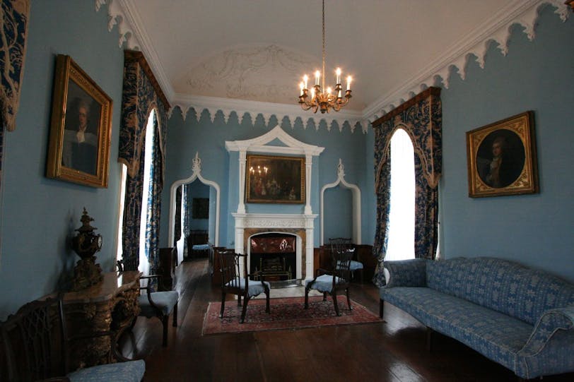 blue drawing room