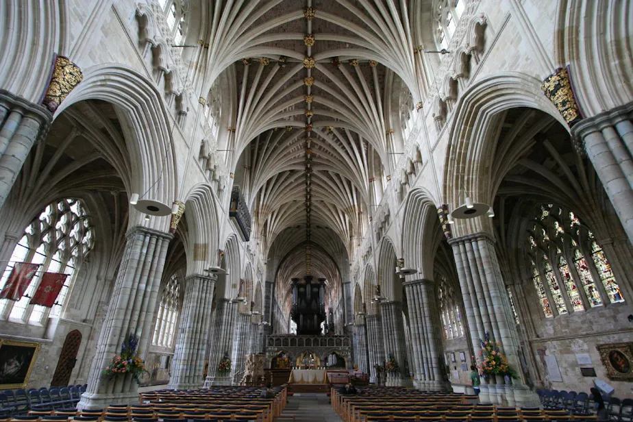 Exeter cathedral: nave