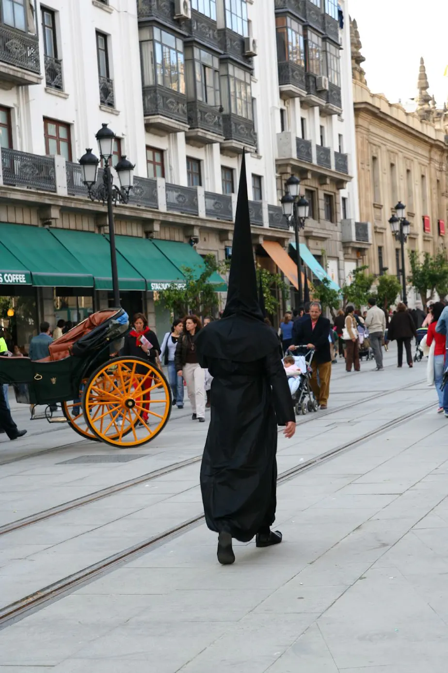 On the way to the parade