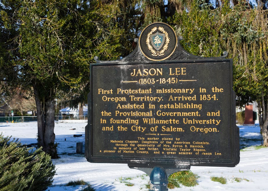 Jason Lee Marker, Lee Mission Cemetery - Salem, Oregon
