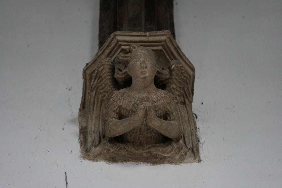 Stone Angel Below Nave Roof