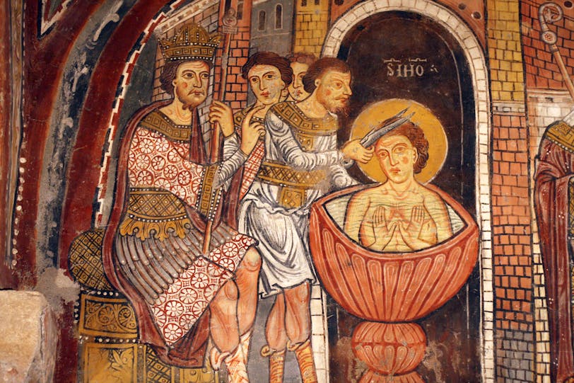 Crypt Fresco: Persecution of St. John the Evangelist