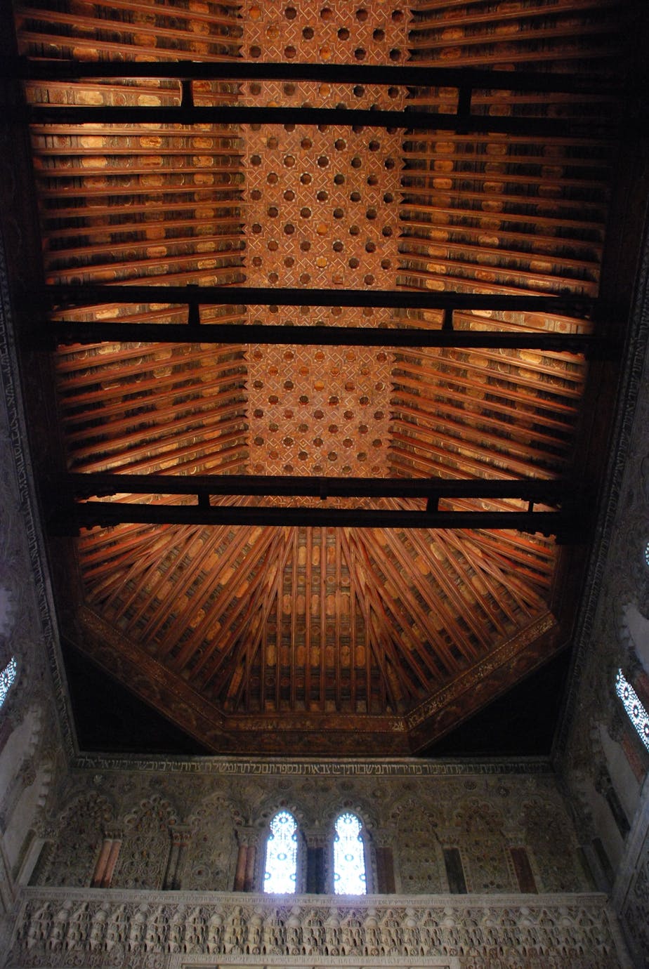 Beautifully Carved Cedarwood Ceiling of Main Prayer Hall
