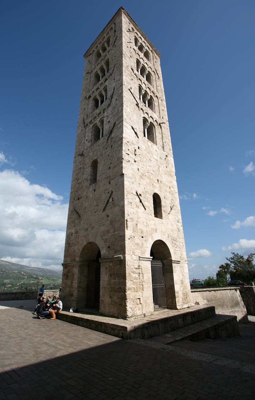 Romanesque Campanile, 11c, Anagni Cathedral, Italy