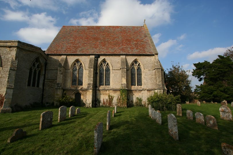 Chancel and Churchyard from South