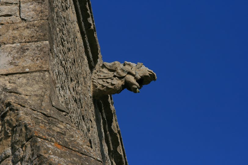 Gargoyle High on South Side of Tower
