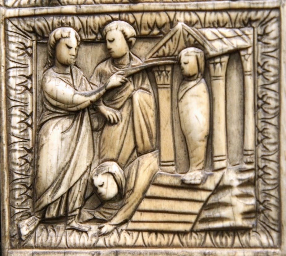 Five-Part Diptych, 5th/6th C: Raising of Lazarus