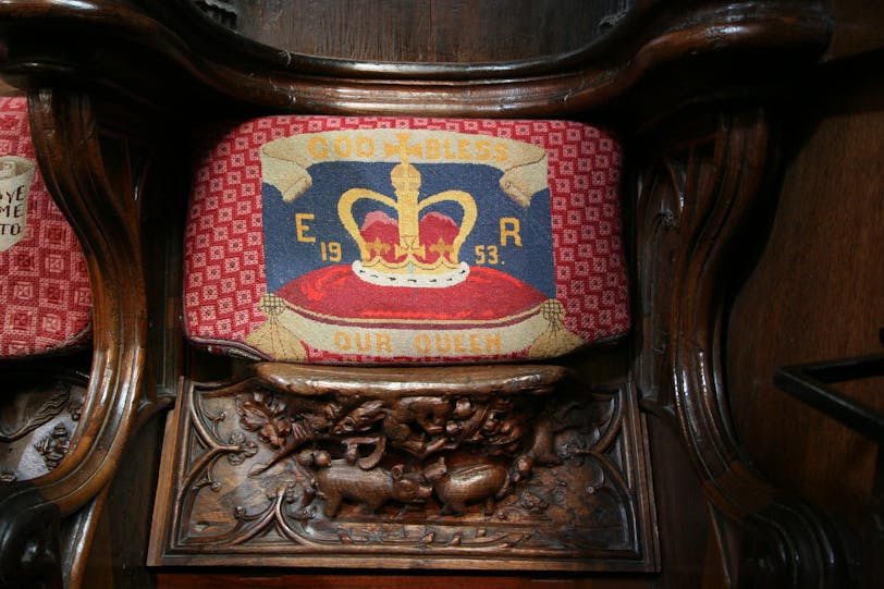 Misericord: Pigs, Squirrel and Acorns
