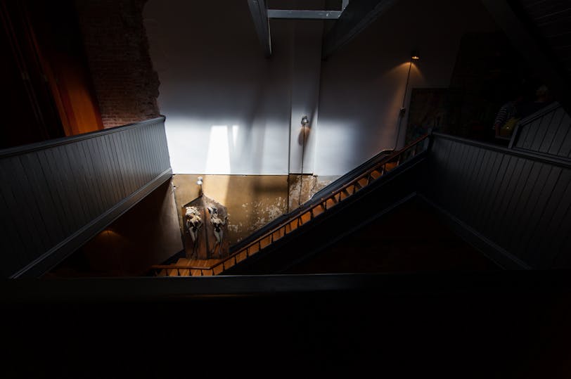 Stairs with Vintage Doors