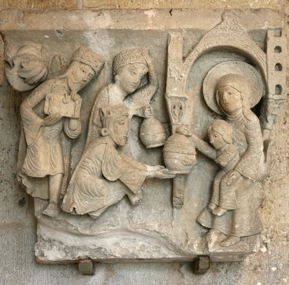 Capital: Adoration of the Magi