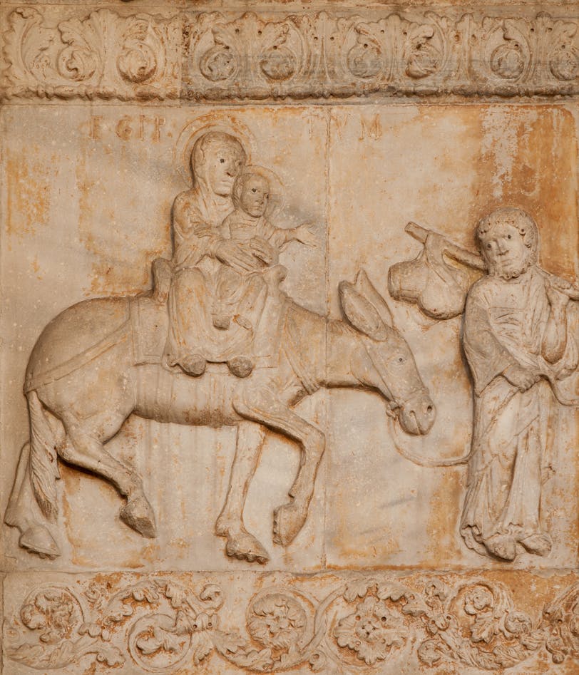 Facade Sculpture: Flight into Egypt