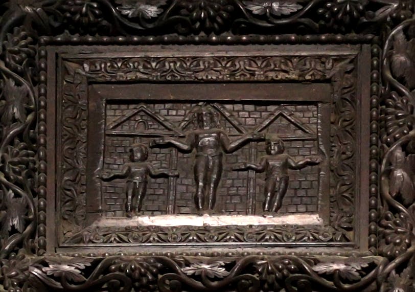 Cypress Door: Crucifixion