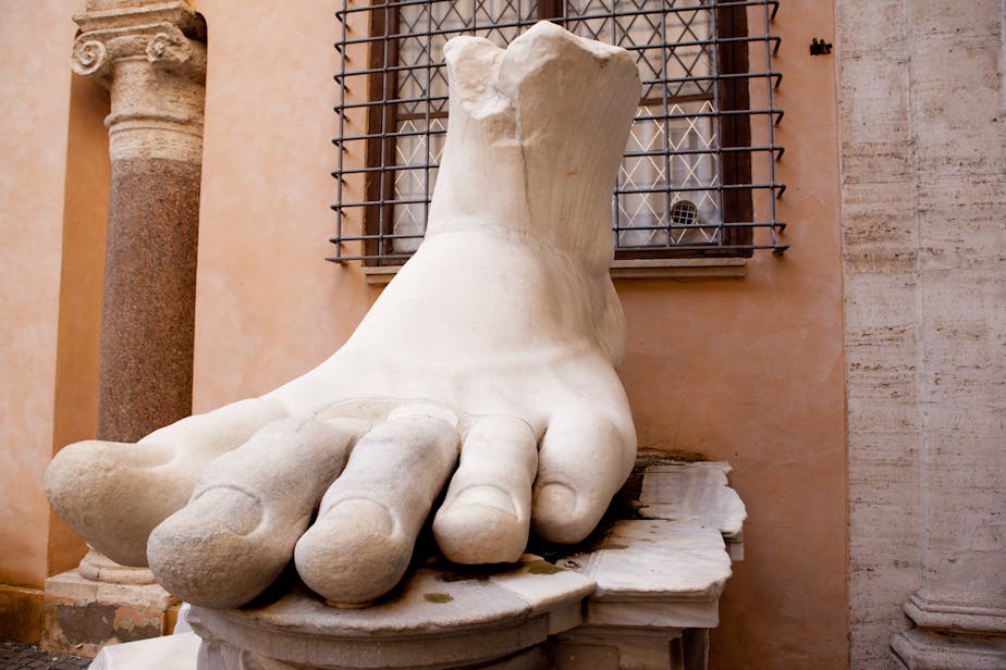 Colossal Statue of Constantine: Foot