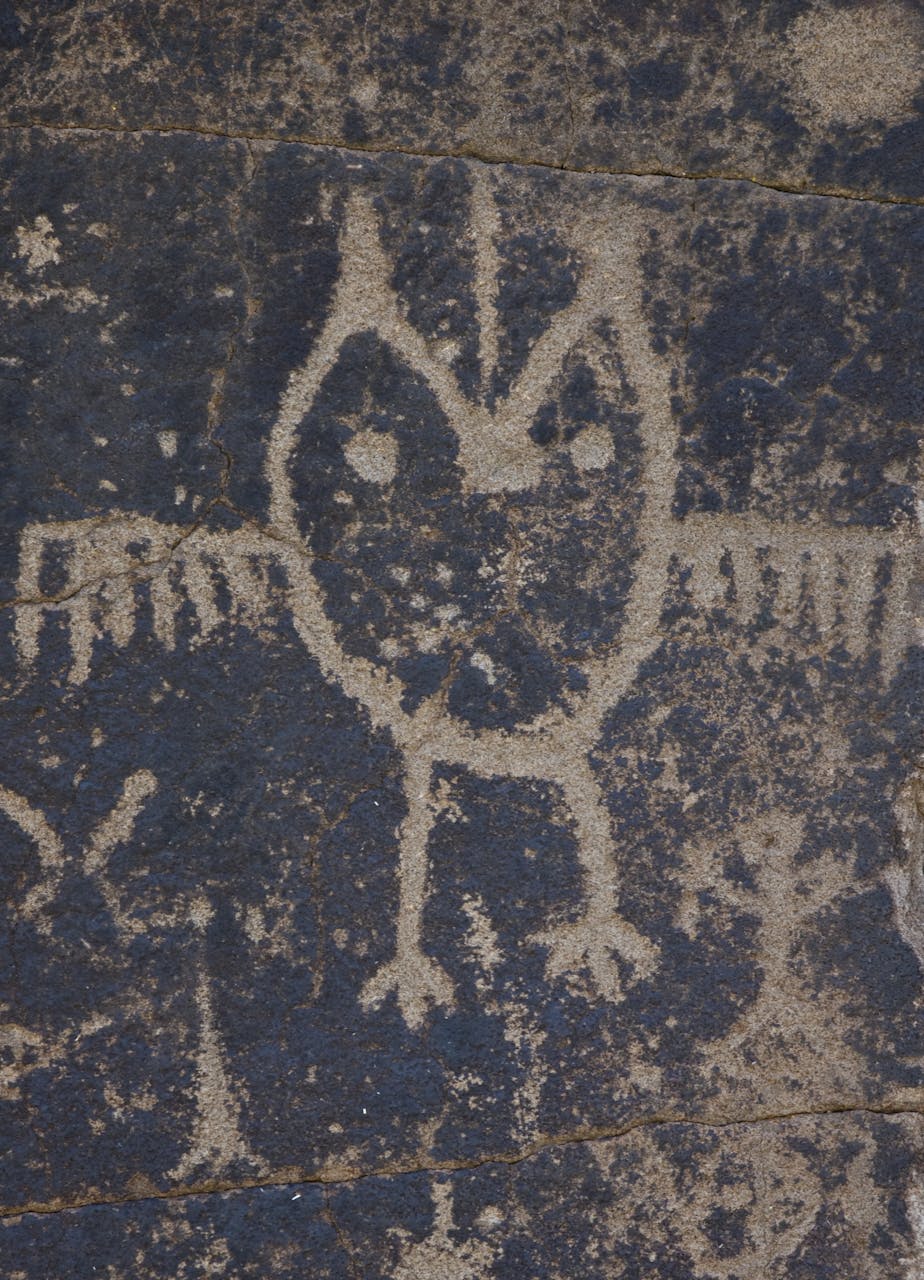 Owl Petroglyph, Columbia Gorge, Washington, USA